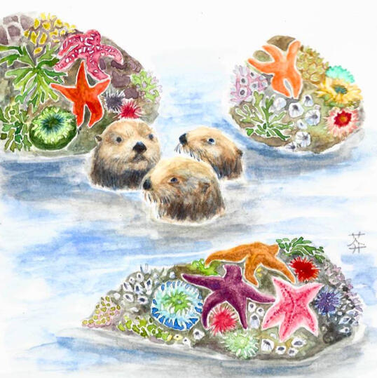 Secrets, 2022, watercolor