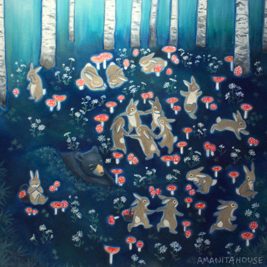 Velveteen Picnic, 2023, oil